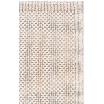 Hand-Woven Geometric Wool Rug
