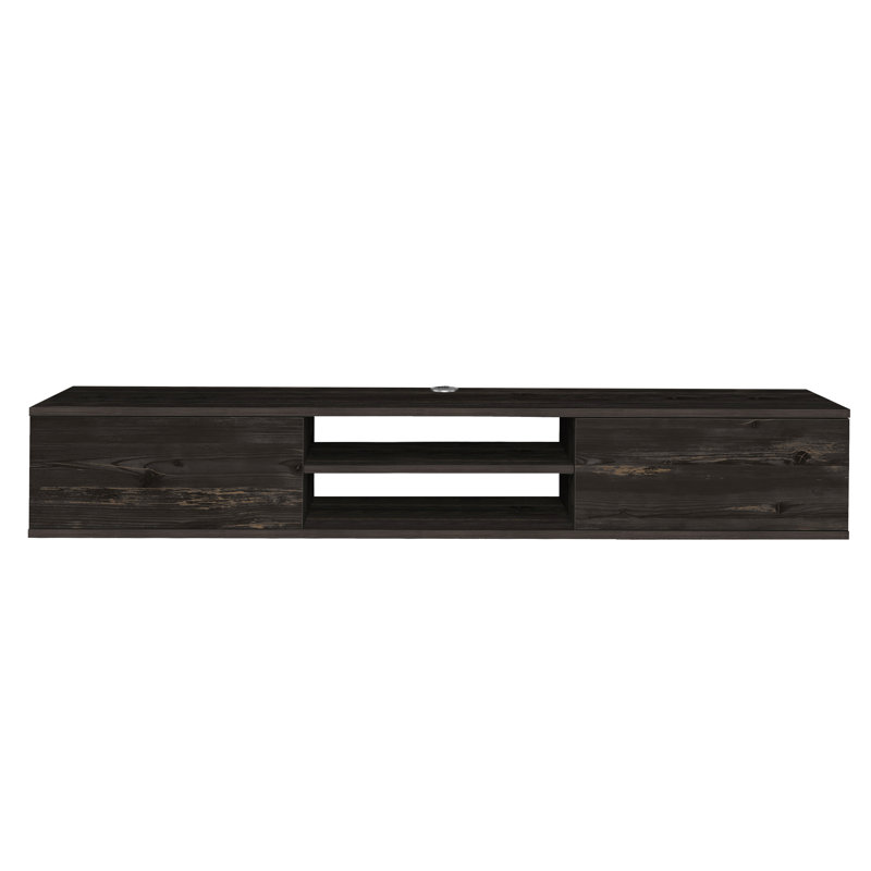 Bonacci TV Stand for TVs up to 78", Black Oak