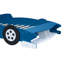 Lit plateforme pleine grandeur en forme de voiture de course avec roulettes-433246640