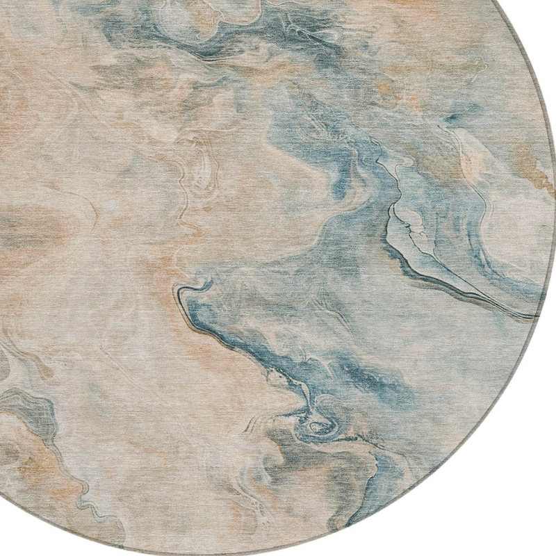 Tapis d'extérieur rond 8 pi