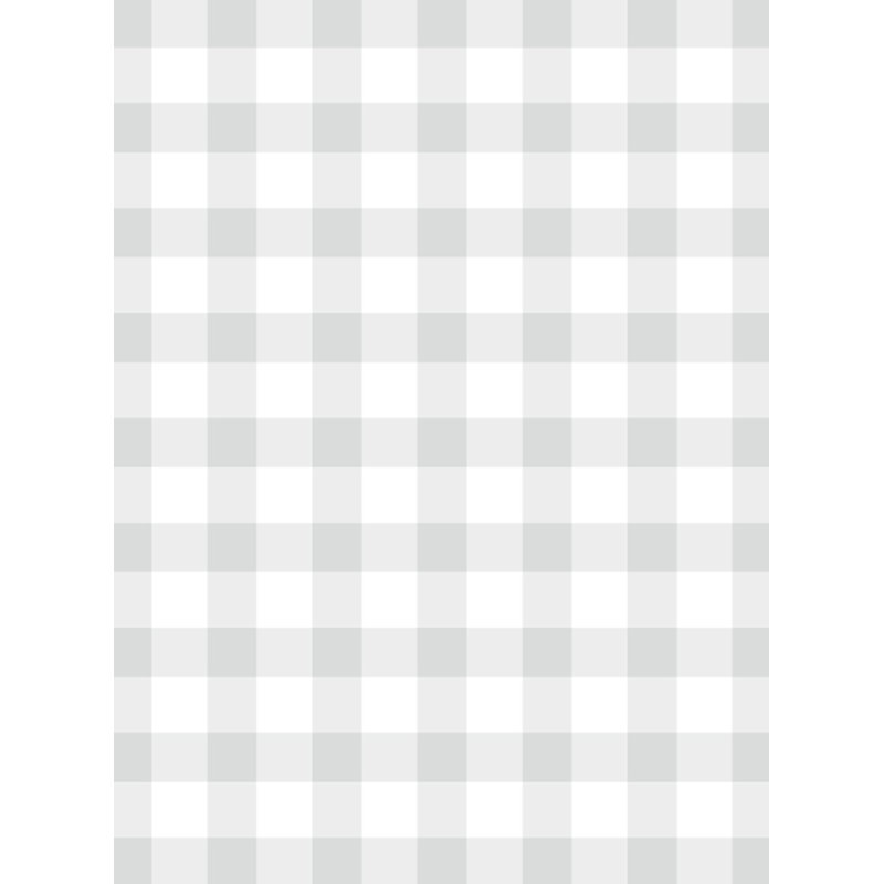 Papier peint adhésif à carreaux vichy, Gris