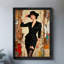 «Black Love Vintage Paris from Elegant Lady», reproduction d'art encadrée de style rétro-1857765365
