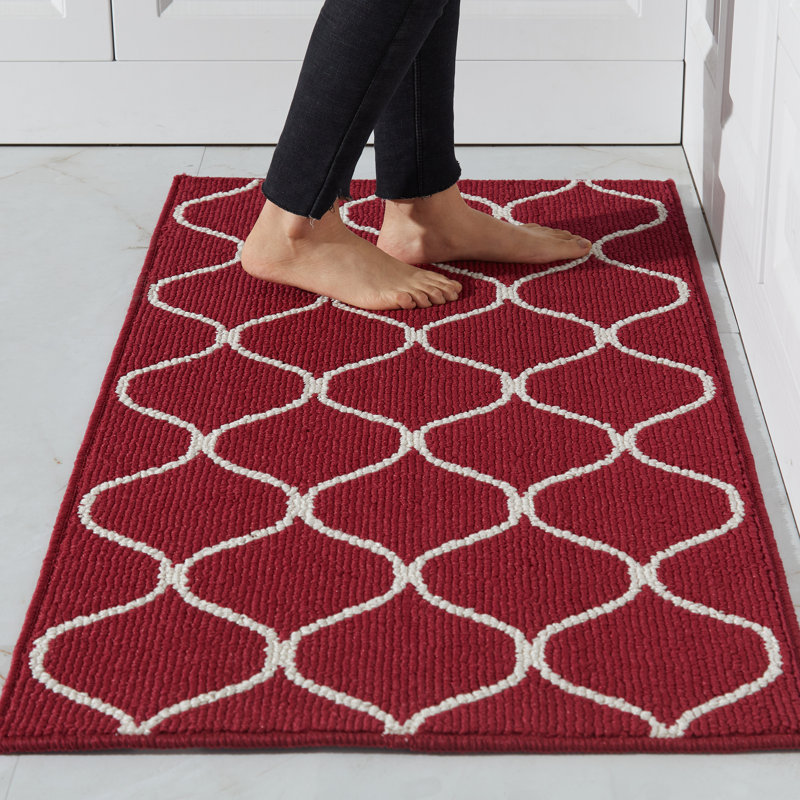 Non-Slip Kitchen Mat, Super Absorbent & Stain Resistant Washable Floor Rug for Kitchen, Laundry, Sink, Rectangle 24" x 48"
