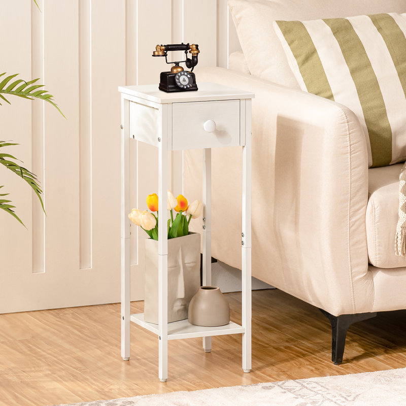 Slim Side Tables With Drawer