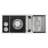 Ruvati 3 Bowl Serving Board Black Composite Condiment Tray for Workstation Sinks (complete set)