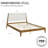 Juno Solid Wood Upholstered Headboard Bed Frame-1372511143