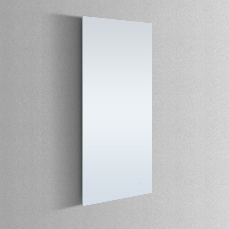 Miroir de salle de bain à DEL sans cadre avec désembueur à DEL de 5 po DAX Sorrento, 85,71 po x 5 po