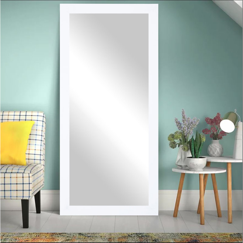 Miroir large pleine grandeur Tari, 70,5 po x 31,5 po, Blanc