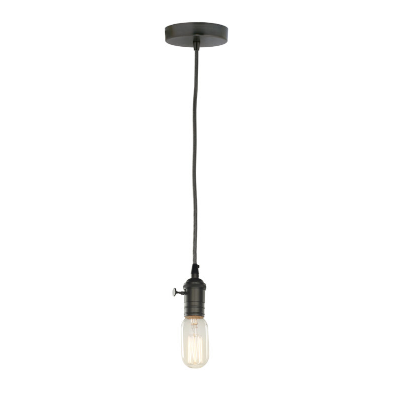 Bernstein 1 - Light Gunmetal Single Pendant