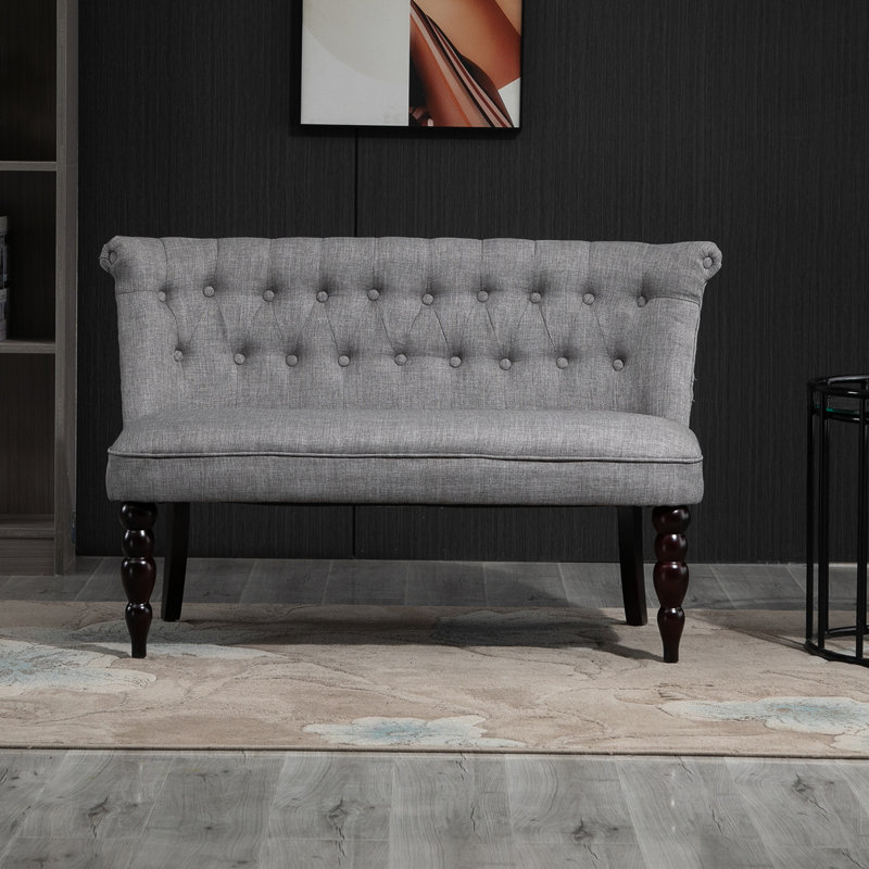Ericson Upholstered 47.25'' Loveseat, White