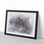Dallas Texas Skyline at Dusk in Abstract - Picture Frame Graphic Art Print-55679788-55679789