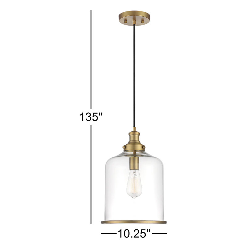 Luminaire suspendu à 1 lumière Emmett