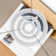 46W 3-ring dimmable LED pendant light with remote control