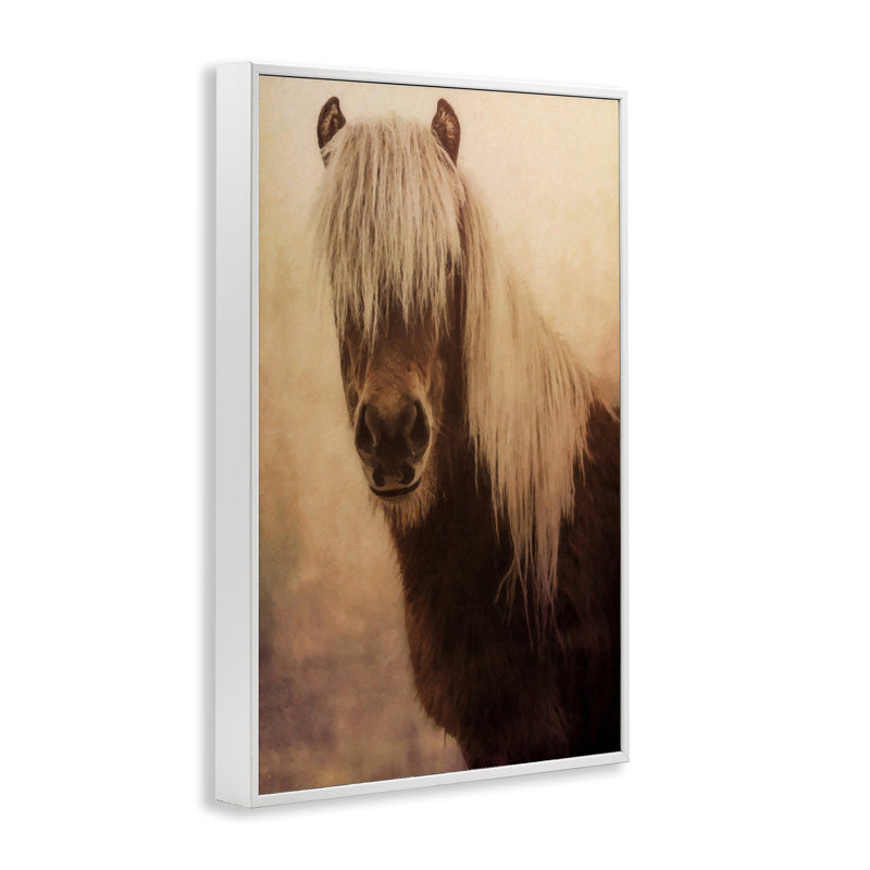  «Misty Morning Horse», art de la giclée encadrée par Graffi *ee Studios, H 18 po x l 12 po