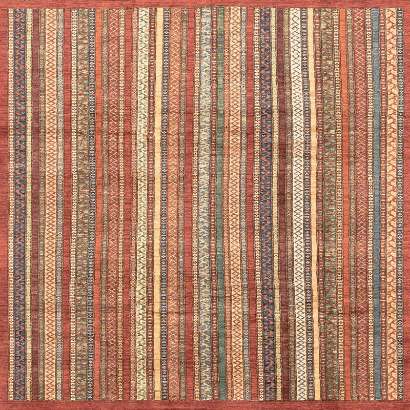 Abstract Indoor Rug, Square 6'