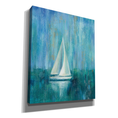 Voilier «Simplicity I» par Silvia Vassileva, peinture sur toile tendue