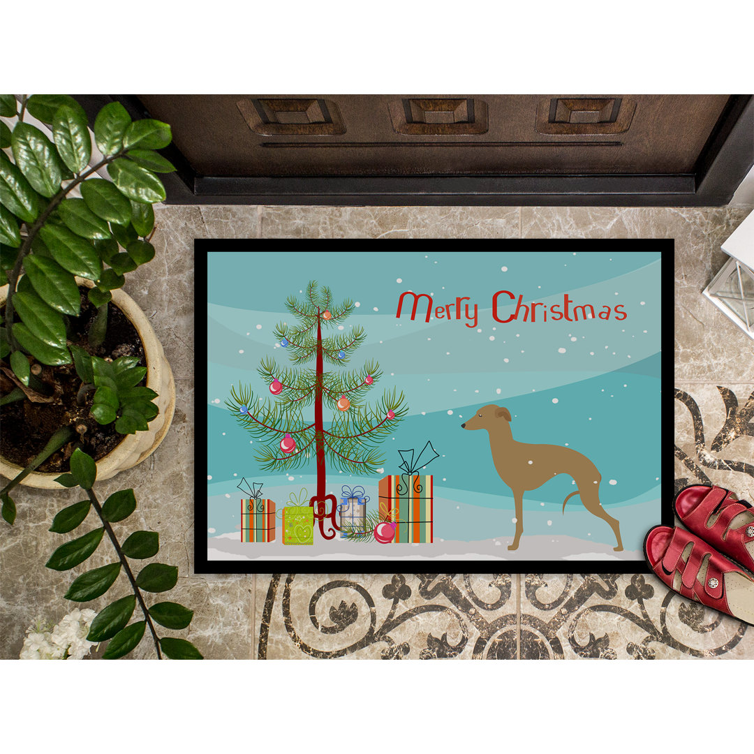 Italian Greyhound Non-Slip Indoor Door Mat The Holiday Aisle® Mat 