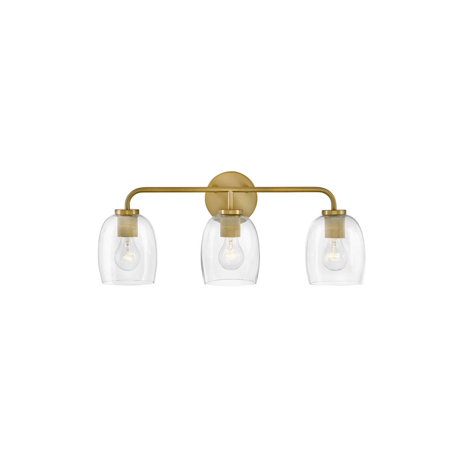 Attamore 3 Light Dimmable Vanity Light, Gold