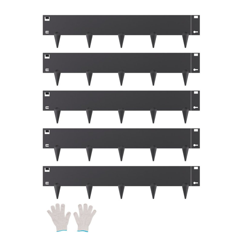 Bordure de bordure en acier antirouille 39 po, H 0,6 pi x l 3,25 pi, Noir