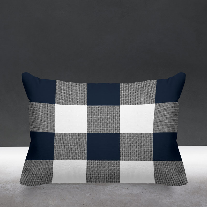 Coussin intérieur / extérieur Jeb Farm House, Gris