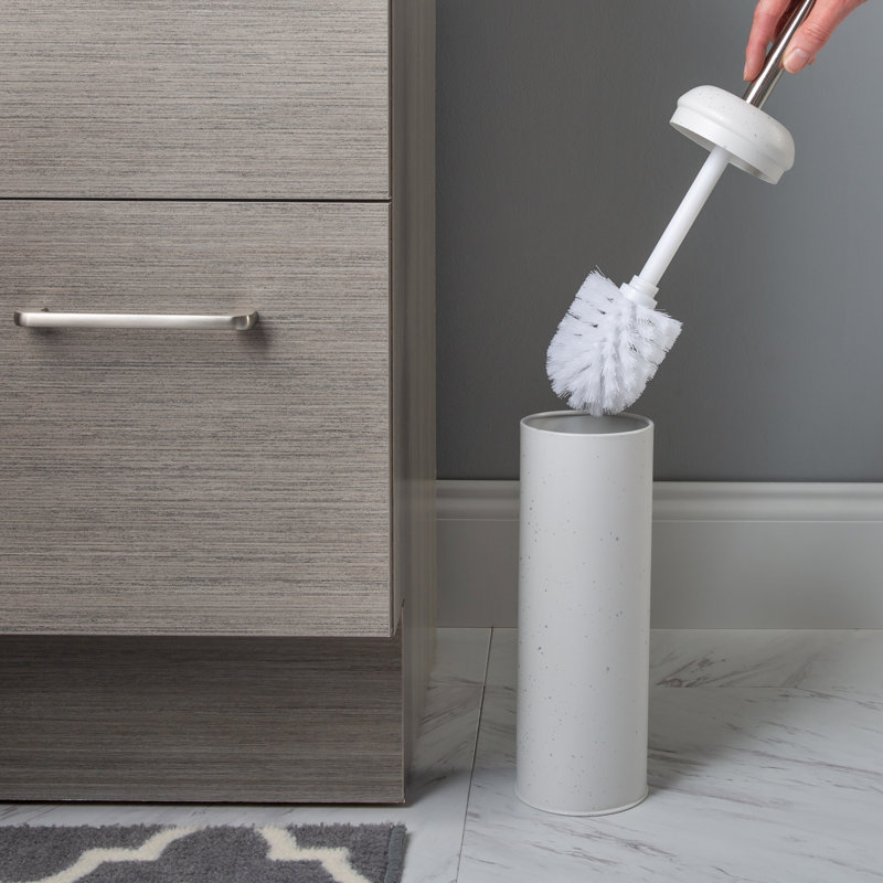 Porte-brosse de toilette Elle Noir, Blanc