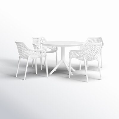 Farrah 5 Person Armchair Dining Set