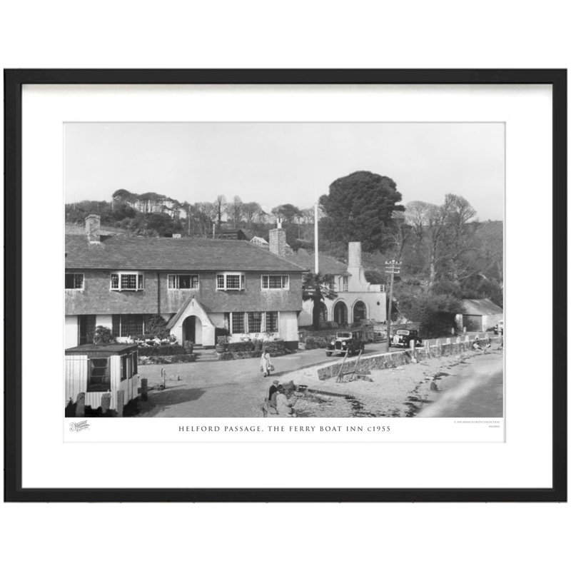 Helford Passage, The Ferry Boat Inn C1955 - Single Picture Frame Print, 28cm H x 36cm W x 2.3cm D