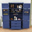 Grande armoire de cuisine avec tablettes réglables et amplement de rangement-1766239311