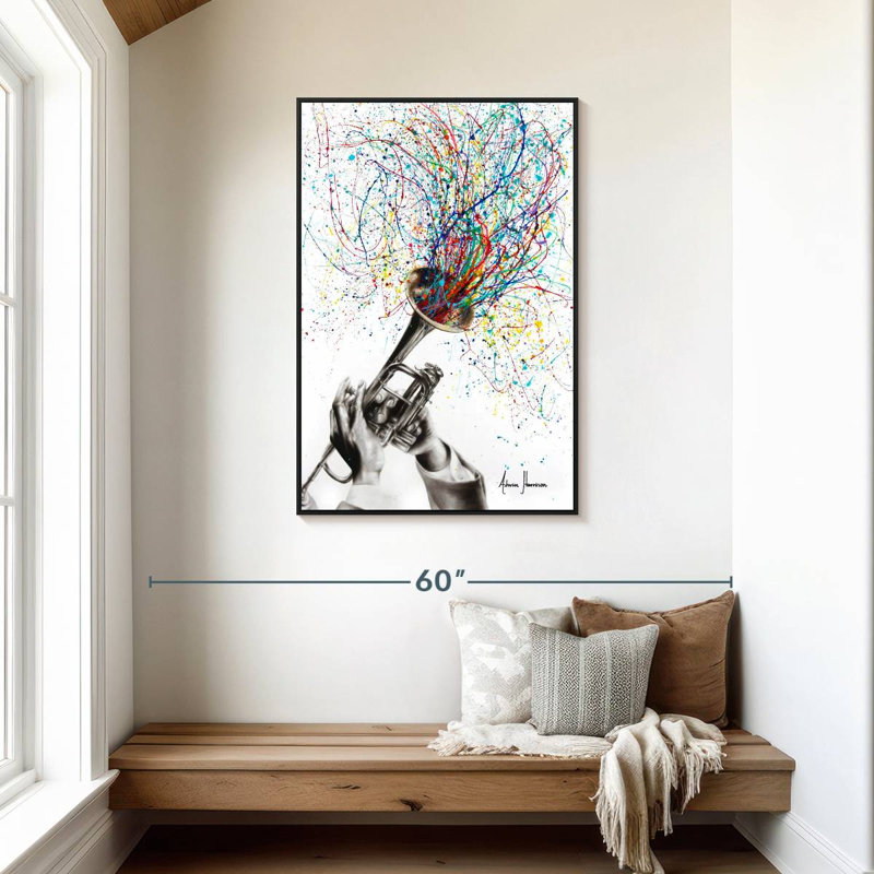 Âme du son, Cadre flottant noir, 29 po x 43 po