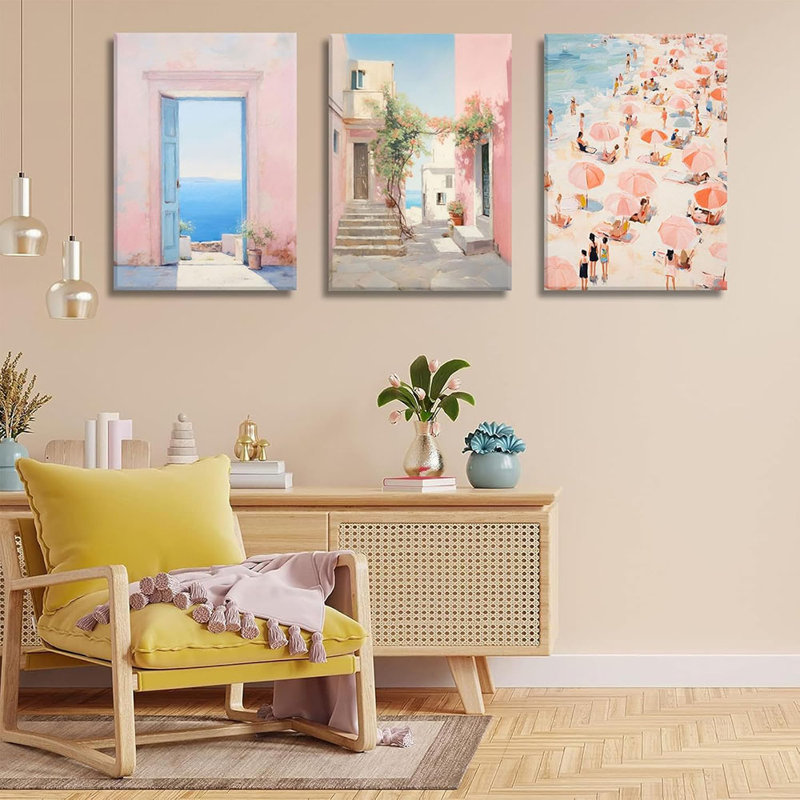3 Piece Wrapped Canvas Print, 40 cm H x 30 cm W