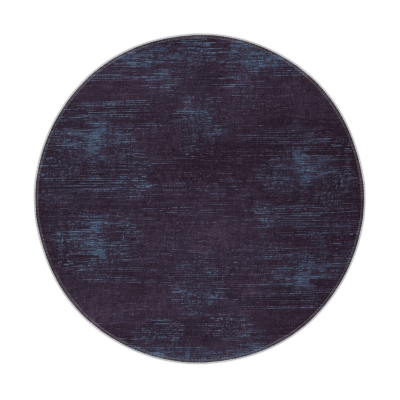 Abstract Purple Indoor and Outdoor Area Rug, Rectangle 3' x 5'