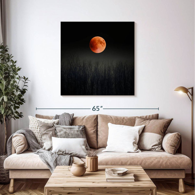Oberle Mystical Blood Moon, 39" H x 39" W