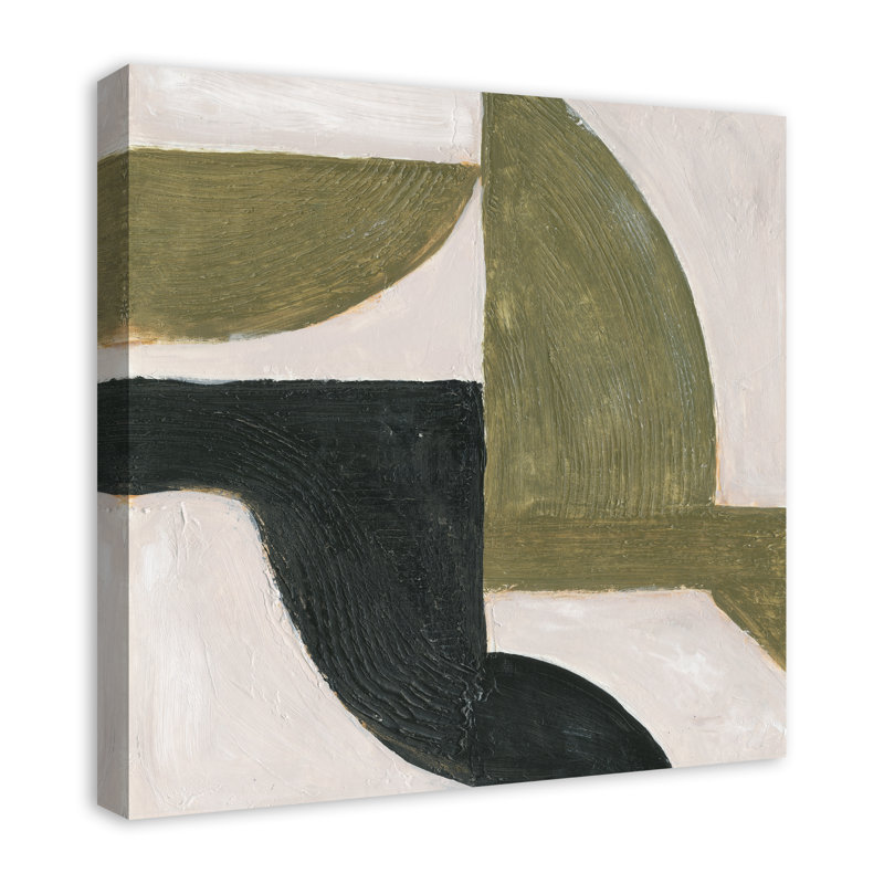 «Abstract Moody Shapes», reproduction de peinture acrylique, Toile tendue, H 24 po x l 24 po, Sans cadre