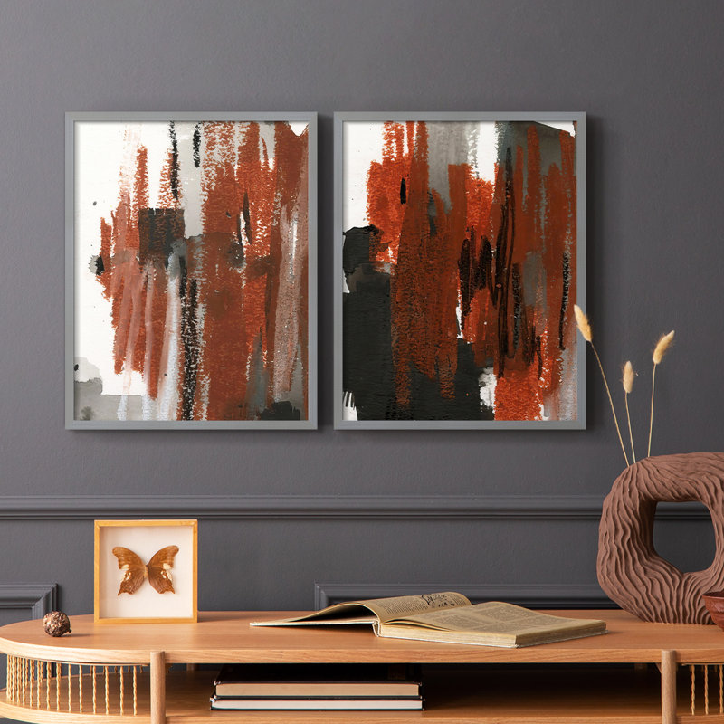 Impression encadrée LoftPastelV-Premium - prête à être accrochée - aucun clou requis - aucun clou requis, H 29 po x l 46 po