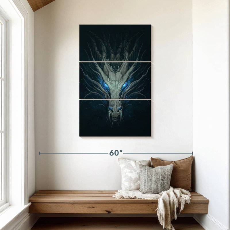 Kelan Blue Eyed Dragon, 45" H x 28" W