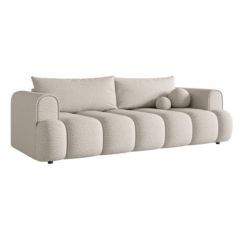 Montrelle 3 Seater Fabric Sleeper, Cream Fabric
