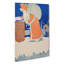Father Christmas with Reindeer - Wrapped Canvas-55314177