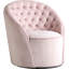 Fauteuil demi-tonneau pivotant en velours Alessio-551895570