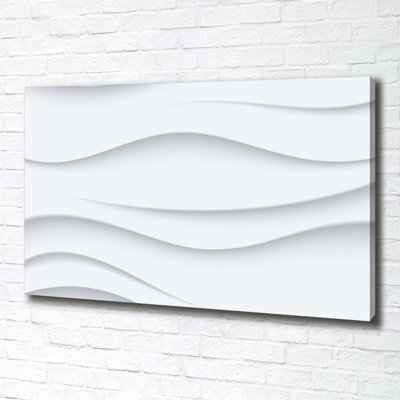 Waves Abstraction - No Frame Print on Canvas