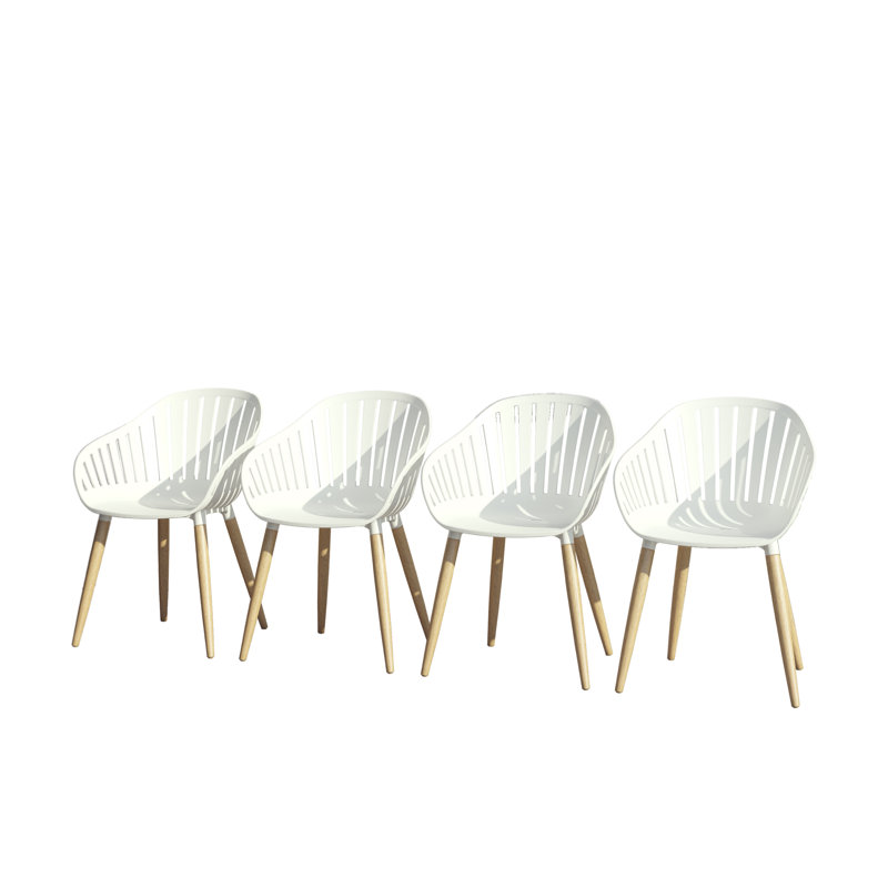Ihtesham 15.8'' H Armchair, Brown, White