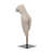 26" Torso Sculpture - Contemporary Abstract Decorative Home Art Display on Stand - Gray Polyresin Decor Statue for Home or Office