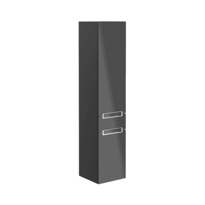 Subway Linen Cabinet, Right Hinge Side, Glossy White, Glossy White