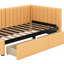Lit de jour simple tapissier avec 2 tiroirs de rangement-2109996042