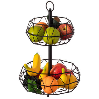 Prep & Savour Bronko Metal Fruit Bowl