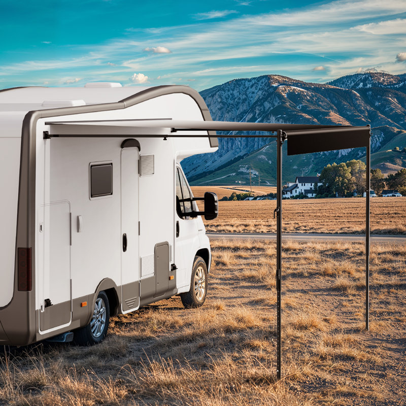 RV Replacement Awning Manual Trailer Awning for Most RVs, 170.2cm H x 620.3cm W x 240cm D