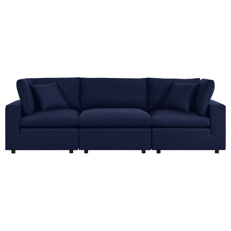 Modway Commix Sunbrella Outdoor Patio Sofa, Canvas Navy Sunbrella® Canvas