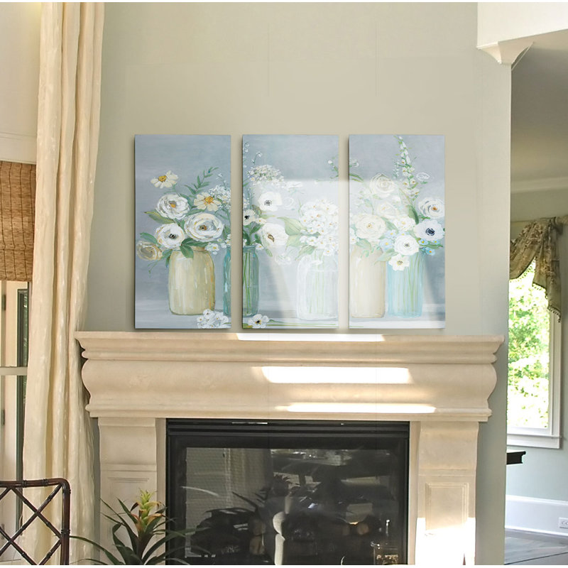 Blooming Meadow Beauties - Reproduction d'art sur toile, H 40 po x l 60 po x P 1,5 po