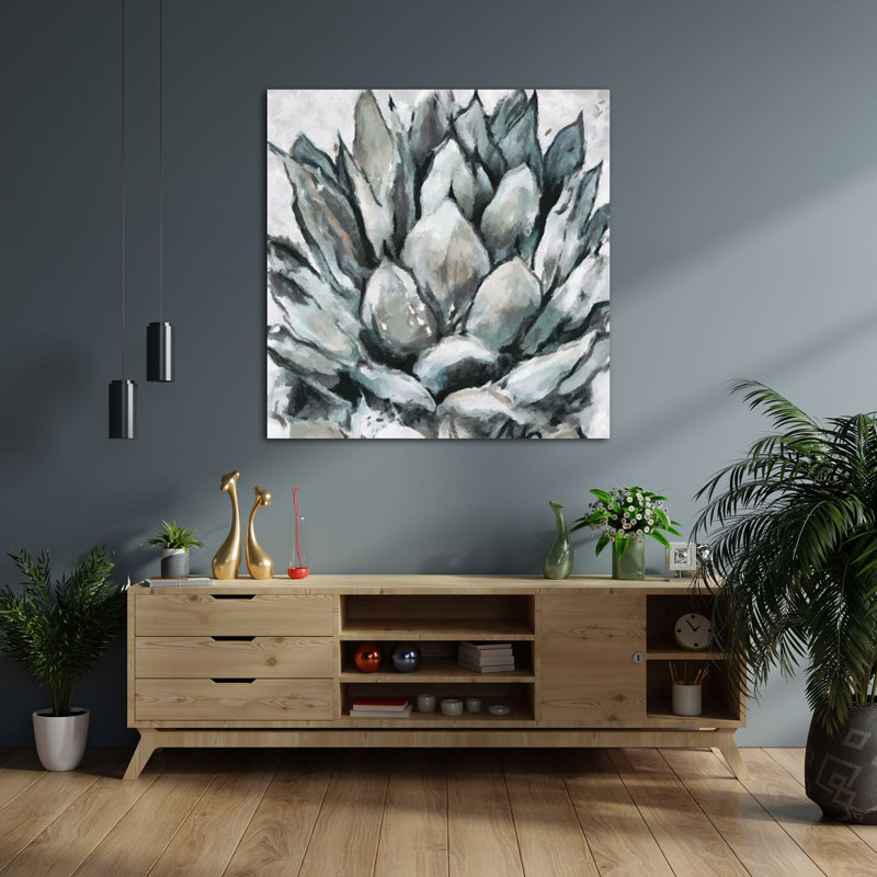 " Cereus Echeveria ", 20" H x 20" W x 1.5" D