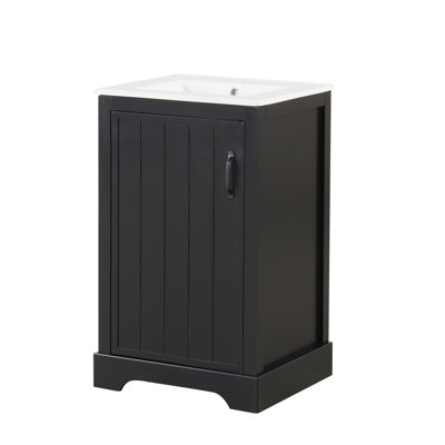 Meuble-lavabo 20 po avec comptoir en céramique
