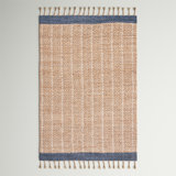 Kevin Hand-Woven Cotton/Jute Gray/Beige Area Rug